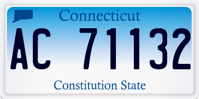 CT license plate AC71132