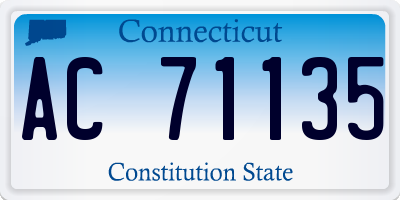 CT license plate AC71135