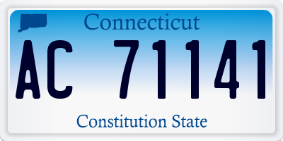 CT license plate AC71141