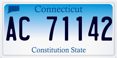 CT license plate AC71142