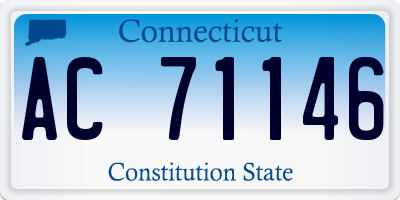 CT license plate AC71146