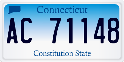 CT license plate AC71148