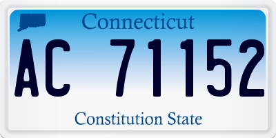 CT license plate AC71152