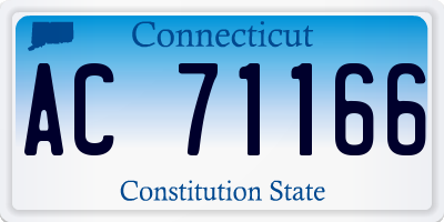 CT license plate AC71166