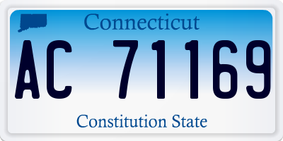 CT license plate AC71169