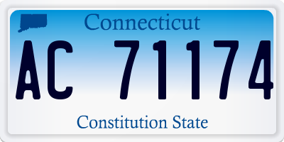 CT license plate AC71174