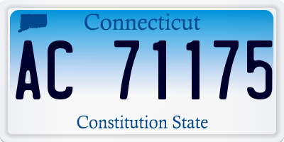 CT license plate AC71175
