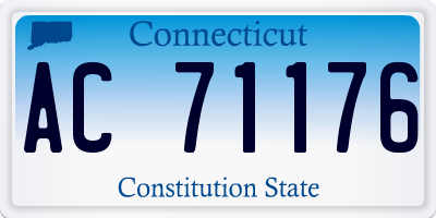 CT license plate AC71176