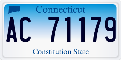 CT license plate AC71179