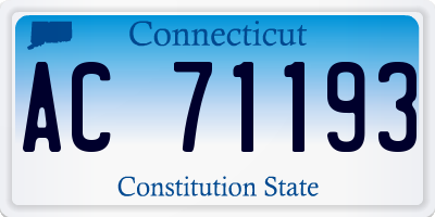 CT license plate AC71193
