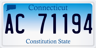 CT license plate AC71194