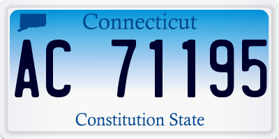 CT license plate AC71195
