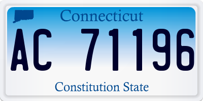 CT license plate AC71196