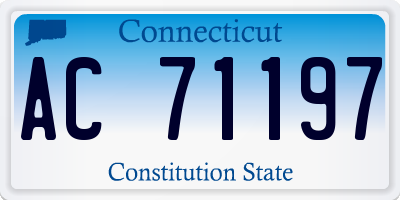 CT license plate AC71197