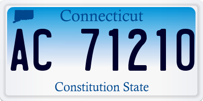 CT license plate AC71210