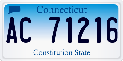 CT license plate AC71216