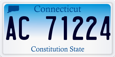 CT license plate AC71224