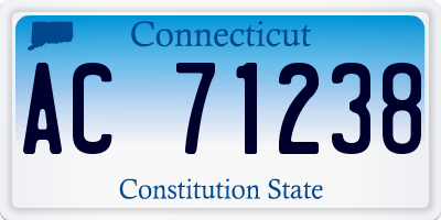 CT license plate AC71238