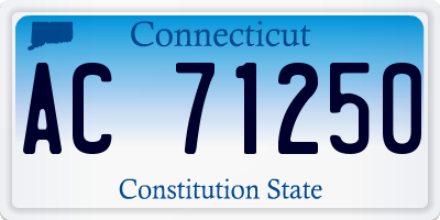 CT license plate AC71250