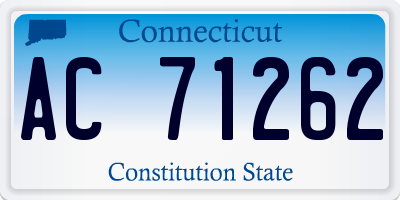 CT license plate AC71262