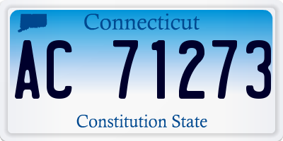 CT license plate AC71273