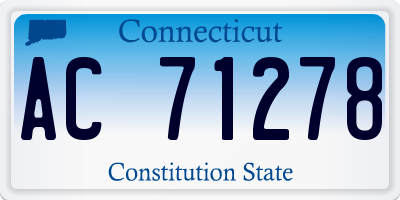 CT license plate AC71278