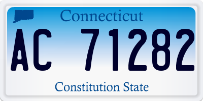 CT license plate AC71282