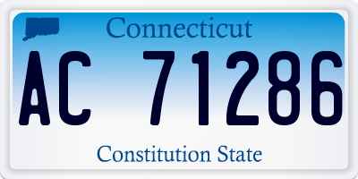 CT license plate AC71286