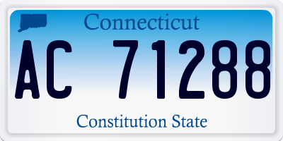 CT license plate AC71288