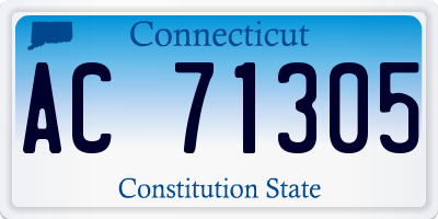 CT license plate AC71305