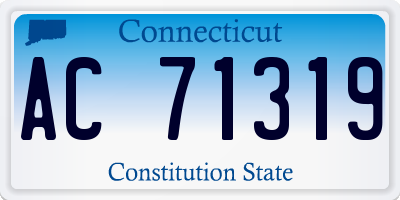 CT license plate AC71319