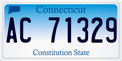 CT license plate AC71329