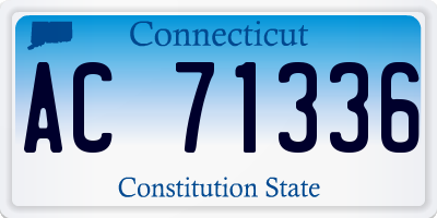 CT license plate AC71336