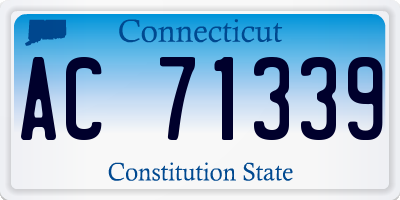 CT license plate AC71339