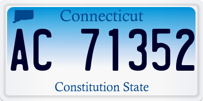 CT license plate AC71352