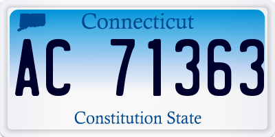 CT license plate AC71363