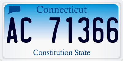 CT license plate AC71366