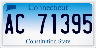 CT license plate AC71395