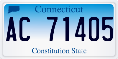 CT license plate AC71405