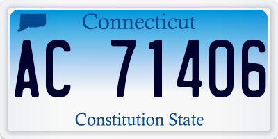 CT license plate AC71406