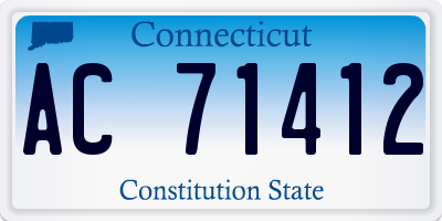 CT license plate AC71412