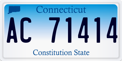 CT license plate AC71414