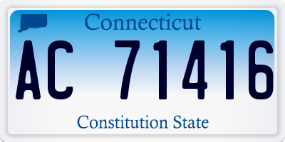 CT license plate AC71416