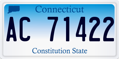 CT license plate AC71422