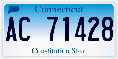 CT license plate AC71428