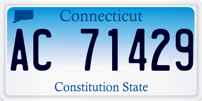 CT license plate AC71429