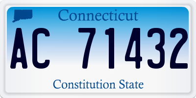 CT license plate AC71432