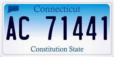 CT license plate AC71441