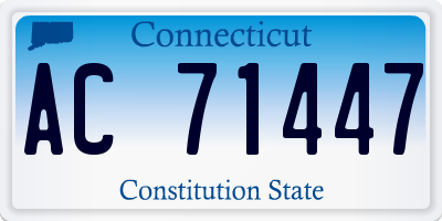 CT license plate AC71447