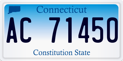 CT license plate AC71450